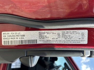 2021 Jeep Grand Cherokee L Limited 4x4