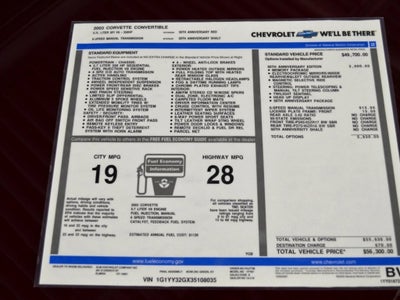 2003 Chevrolet Corvette 2DR CONV