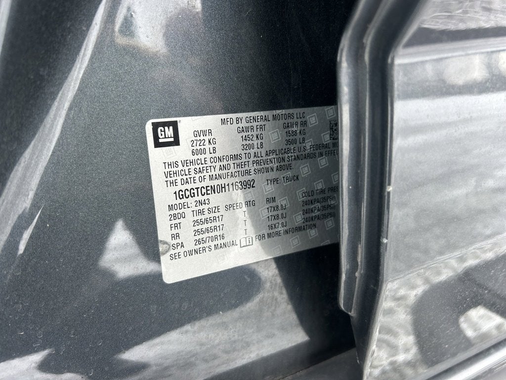 2017 Chevrolet Colorado 4WD LT