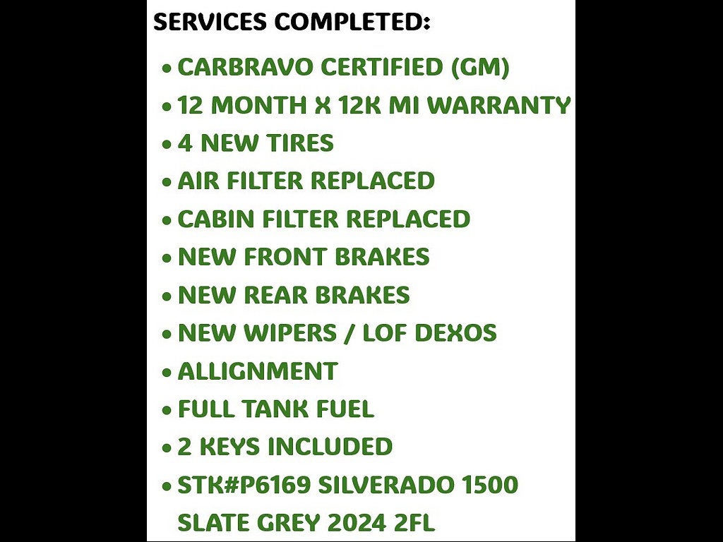 2024 Chevrolet Silverado 1500 LT (2FL)