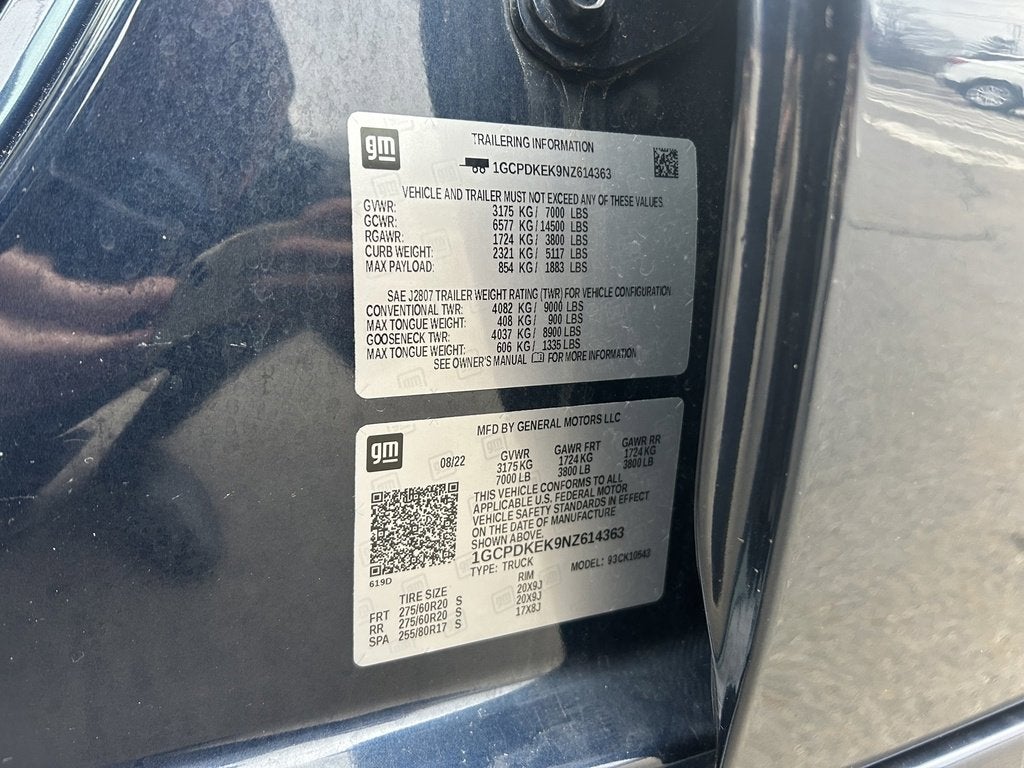 2022 Chevrolet Silverado 1500 LT (2FL)