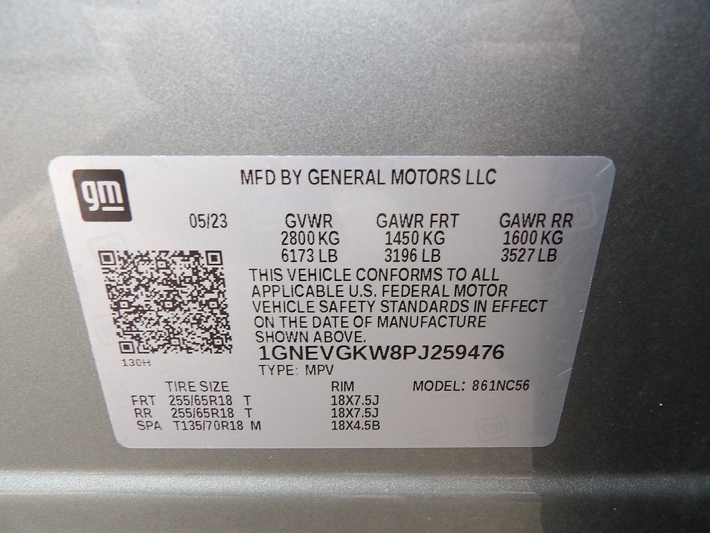 2023 Chevrolet Traverse LT Cloth