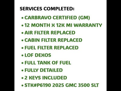 2025 GMC Sierra 3500 HD SLT