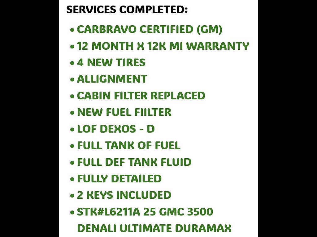 2025 GMC Sierra 3500 HD Denali Ultimate