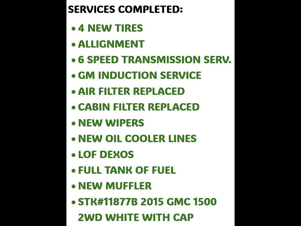 2015 GMC Sierra 1500 REG CAB 2WD 133.0