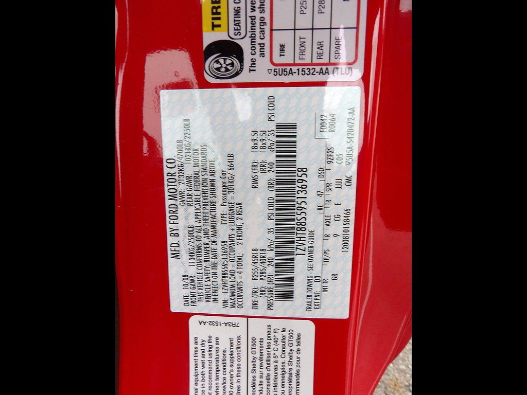 2009 Ford Shelby GT500 Shelby GT500
