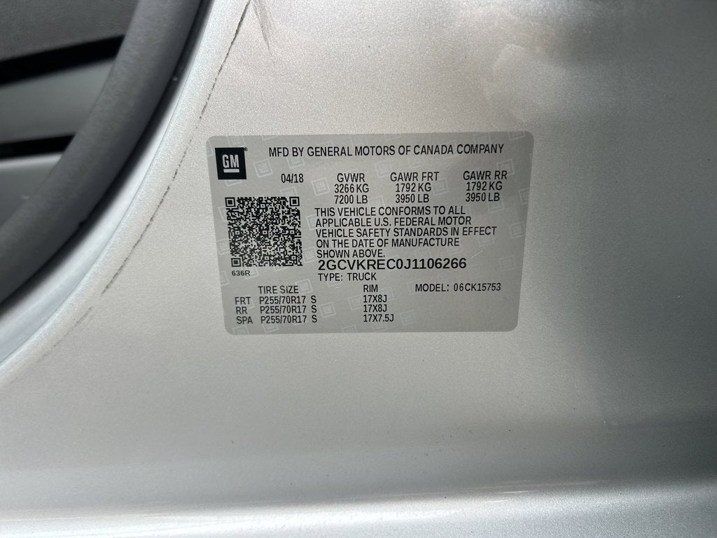 2018 Chevrolet Silverado 1500 LT