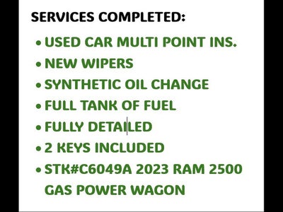 2023 RAM 2500 Power Wagon Crew Cab 4x4 6'4" Box