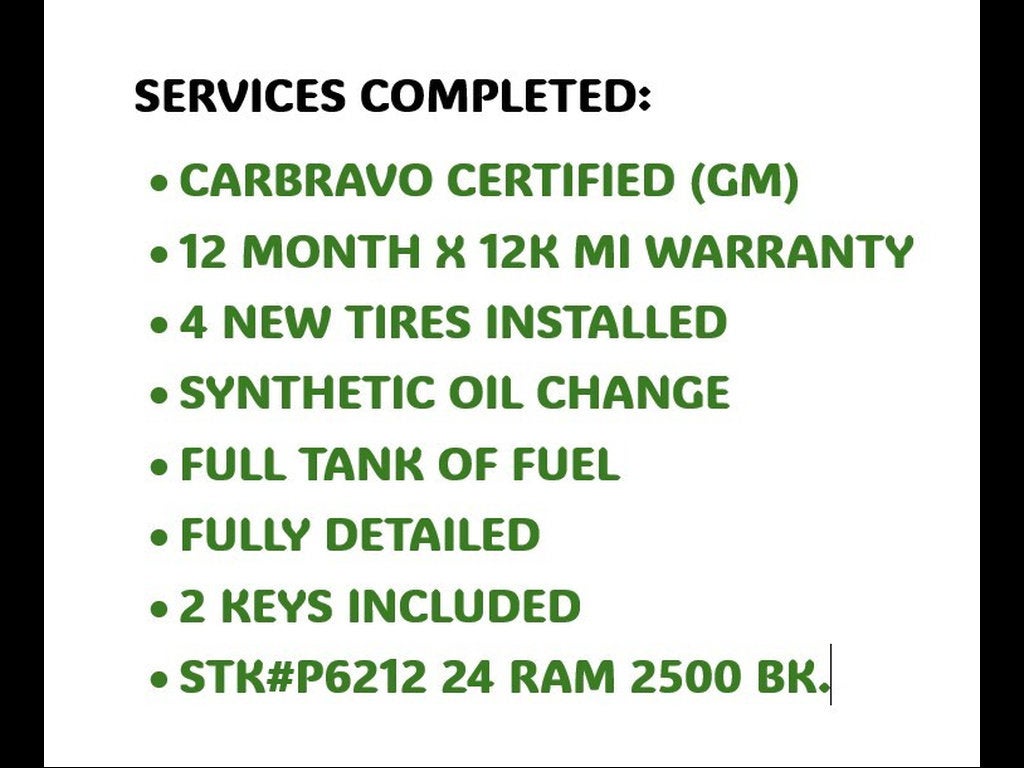 2024 RAM 2500 Big Horn Crew Cab 4x4 6'4" Box