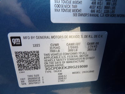 2024 Chevrolet Silverado 1500 LT (2FL)