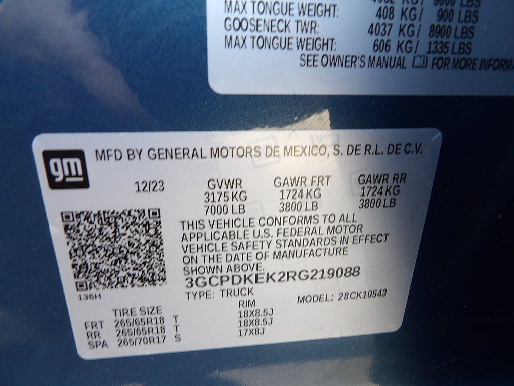 2024 Chevrolet Silverado 1500 LT (2FL)