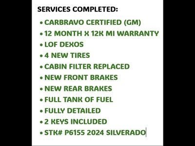 2024 Chevrolet Silverado 1500 LT (2FL)