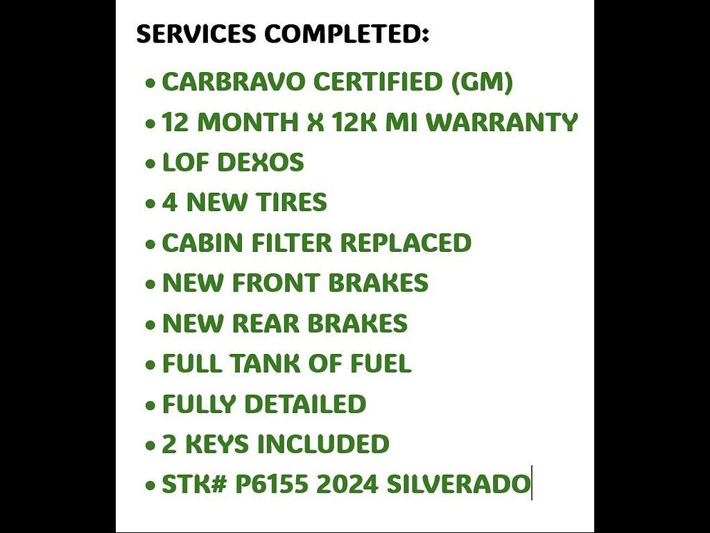 2024 Chevrolet Silverado 1500 LT (2FL)