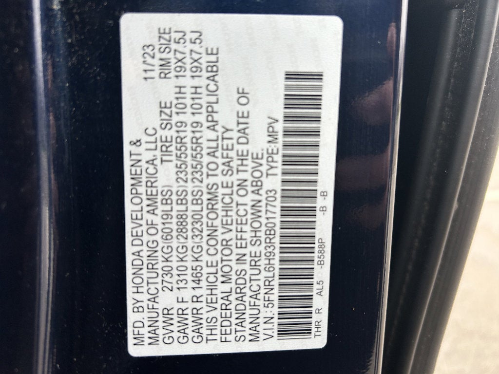 2024 Honda Odyssey Elite