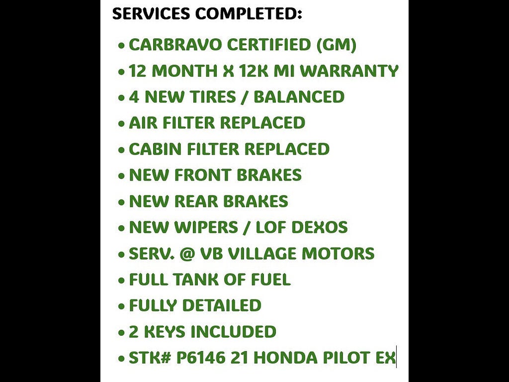 2021 Honda Pilot AWD EX