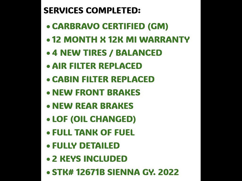 2022 Toyota Sienna XLE
