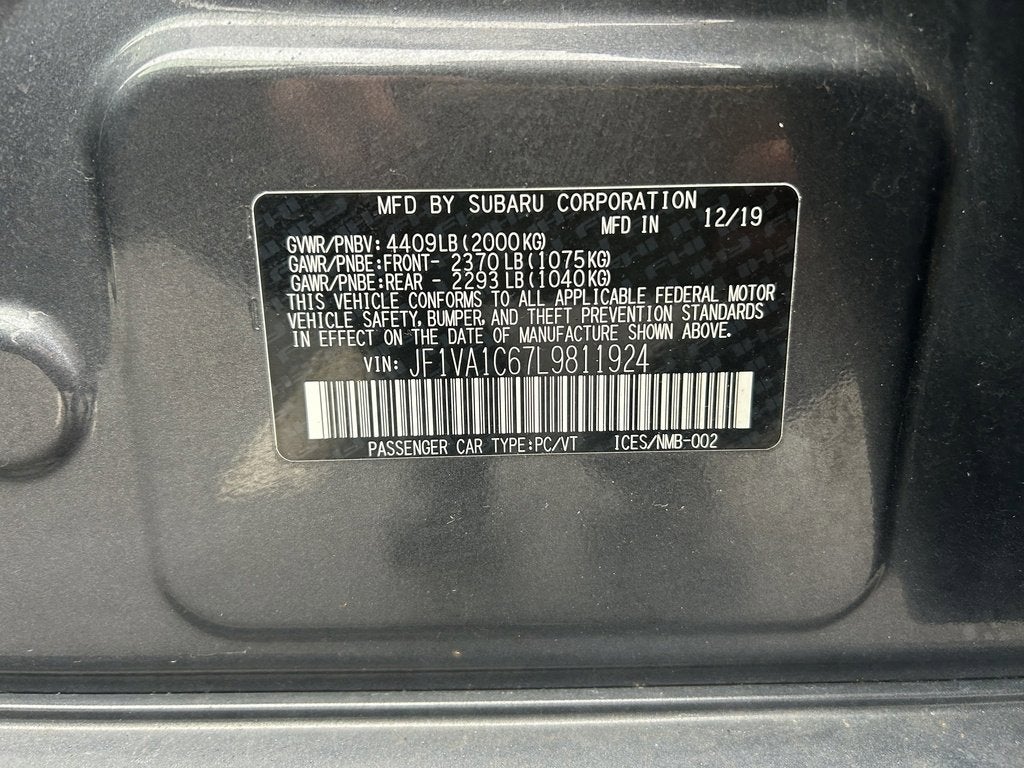 2020 Subaru WRX Premium