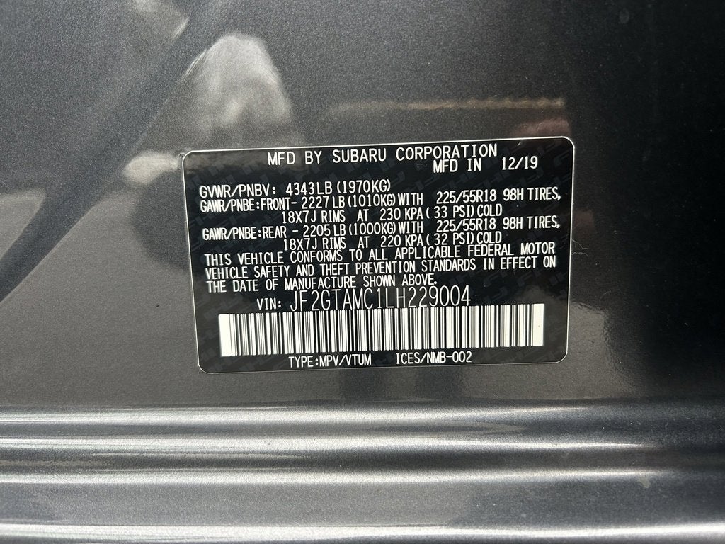 2020 Subaru Crosstrek Limited