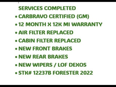 2022 Subaru Forester Limited