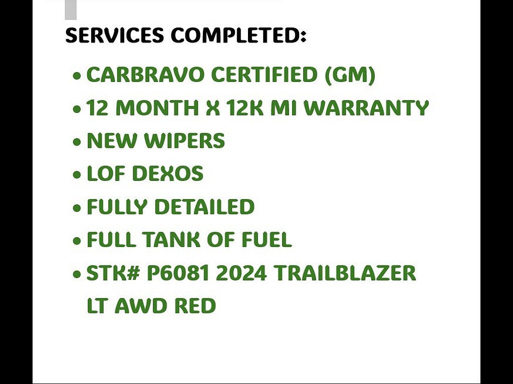 2024 Chevrolet Trailblazer LT