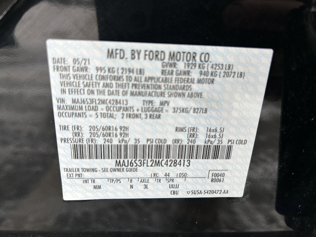 2021 Ford EcoSport S